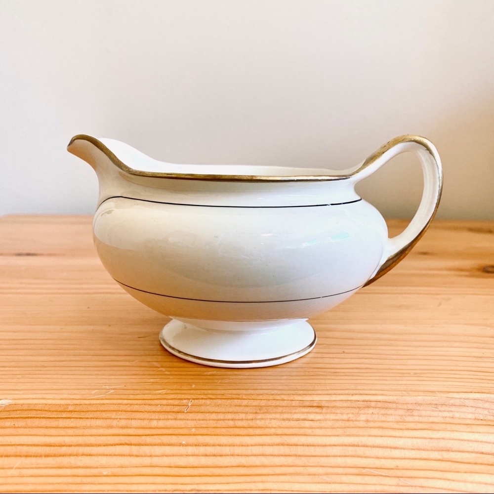 Antique 1940s 40s Creamer Set Eggshell Nautilus Cup Set Pair - Picture 3 of 8